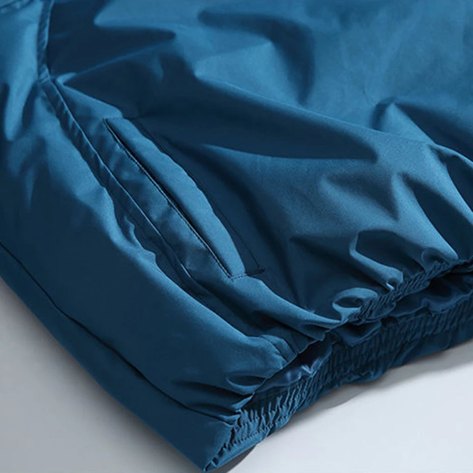 Winter Men Jackets Diagonal Zipper Hooded Parkas Thicken Warm Coat Black Loose Casual Padded Jacket Outwear for Male