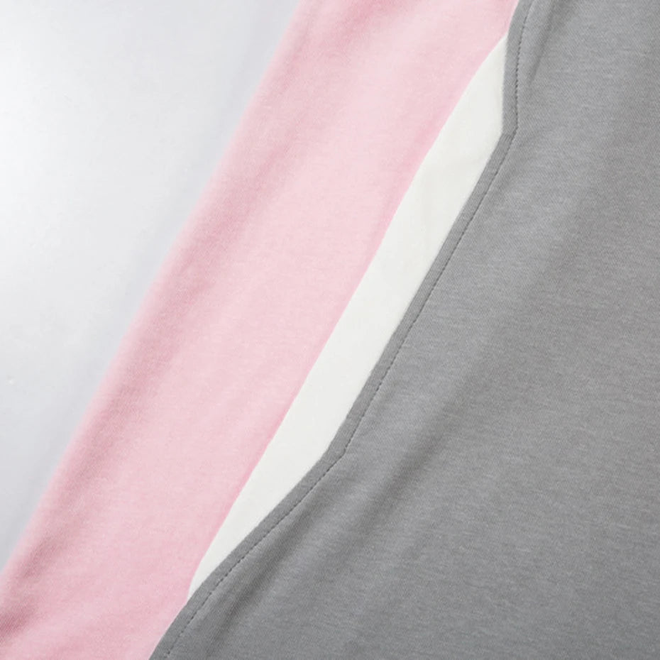 T Shirts Printed Patchwork Oversized Men T Shirt Harajuku Streetwear Hip Hop Tee Summer Fashion Casual Loose Tshirt Y2K