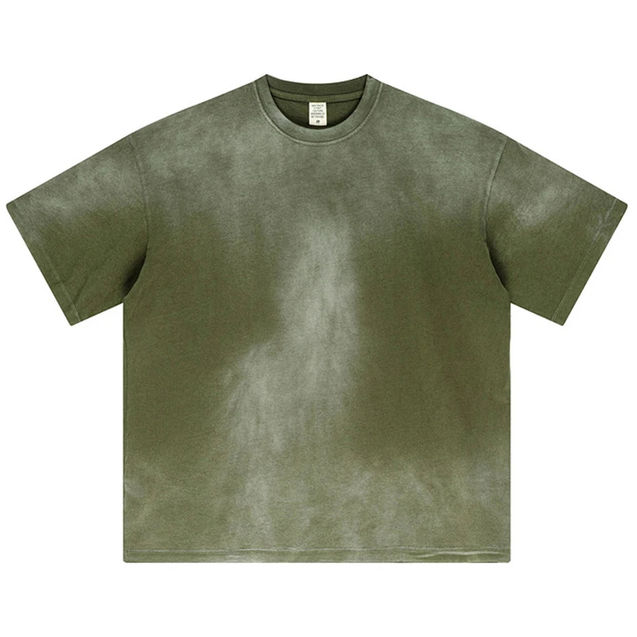 Streetwear Hip Hop Oversized T Shirts Summer Casual Loose Tee Tops Harajuku Vintage T-shirts Washed Retro Cotton Tshirts