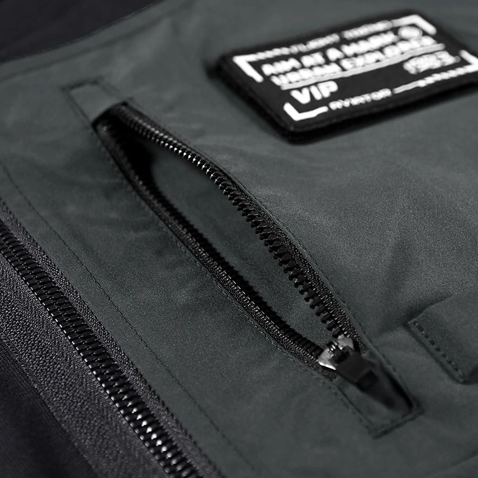 Mens Fashion Techwear T Shirt Hi Street Mechanical Tactical Tshirts Oversized Harajuku Hip Hop Streetwear Cargo Tops Tees