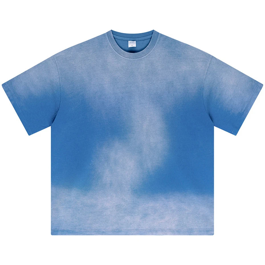 Streetwear Hip Hop Oversized T Shirts Summer Casual Loose Tee Tops Harajuku Vintage T-shirts Washed Retro Cotton Tshirts