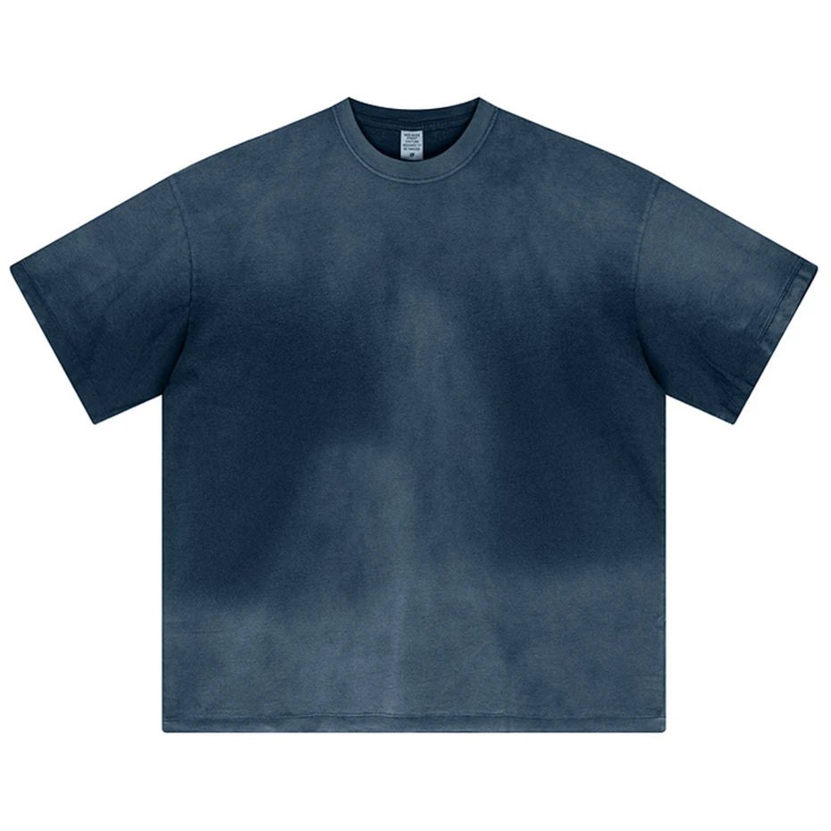 Streetwear Hip Hop Oversized T Shirts Summer Casual Loose Tee Tops Harajuku Vintage T-shirts Washed Retro Cotton Tshirts