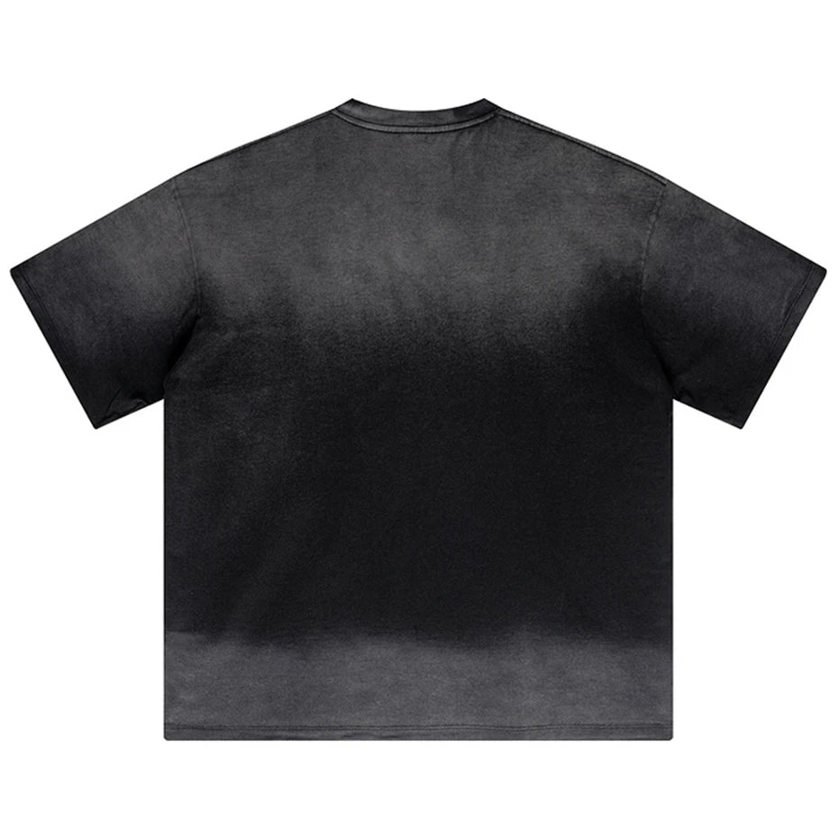 Streetwear Hip Hop Oversized T Shirts Summer Casual Loose Tee Tops Harajuku Vintage T-shirts Washed Retro Cotton Tshirts