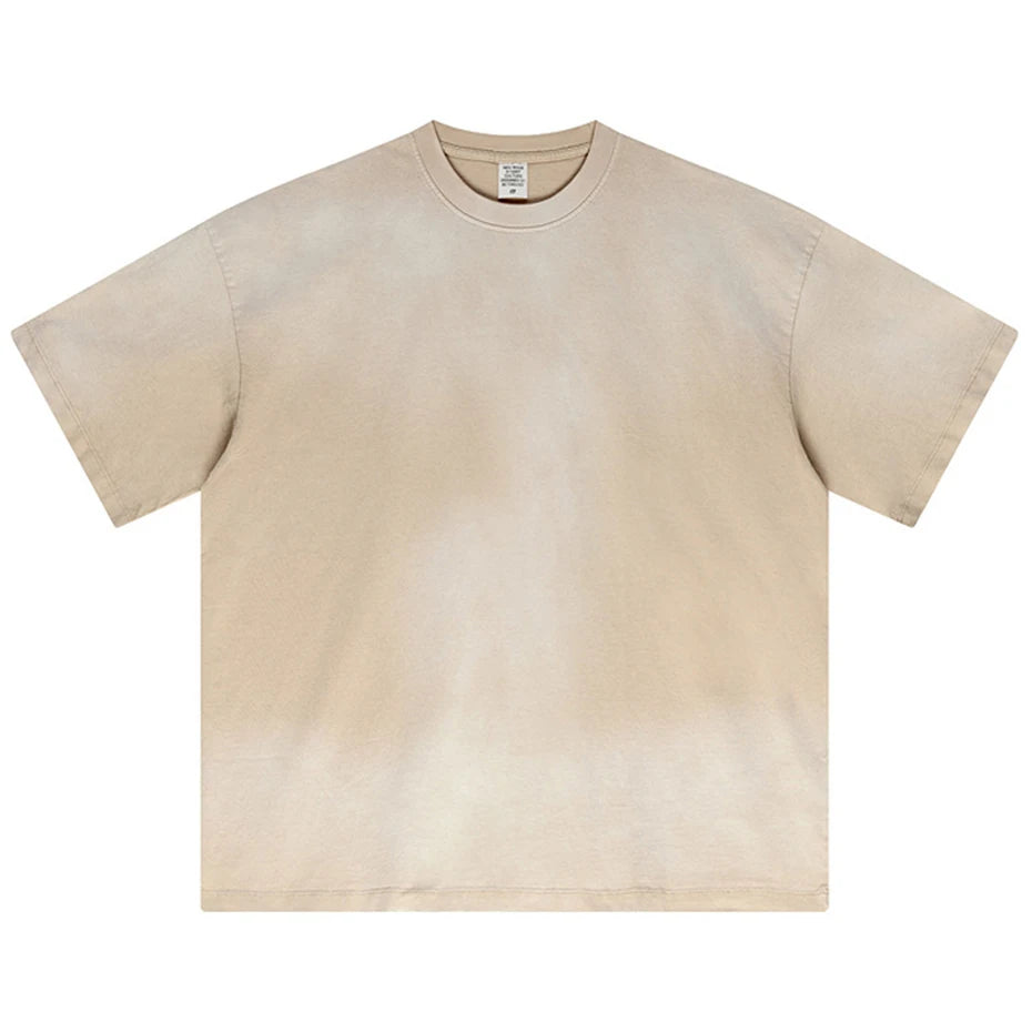 Streetwear Hip Hop Oversized T Shirts Summer Casual Loose Tee Tops Harajuku Vintage T-shirts Washed Retro Cotton Tshirts