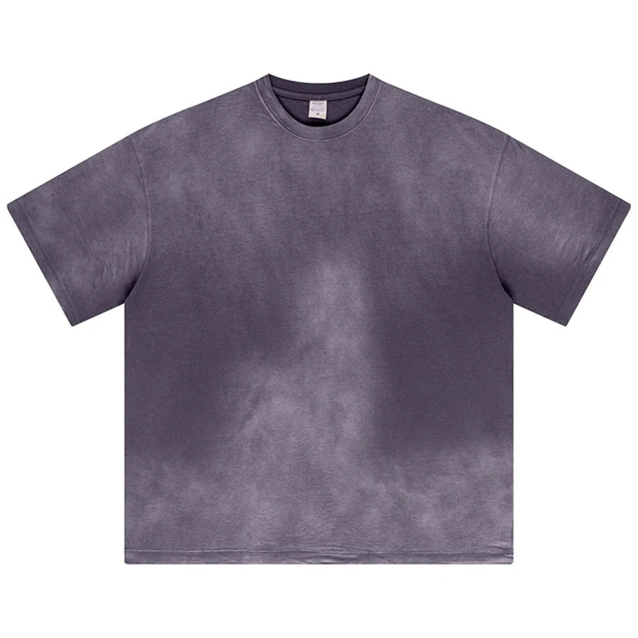 Streetwear Hip Hop Oversized T Shirts Summer Casual Loose Tee Tops Harajuku Vintage T-shirts Washed Retro Cotton Tshirts